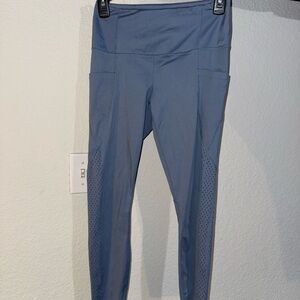 Blue High-Waisted Leggings